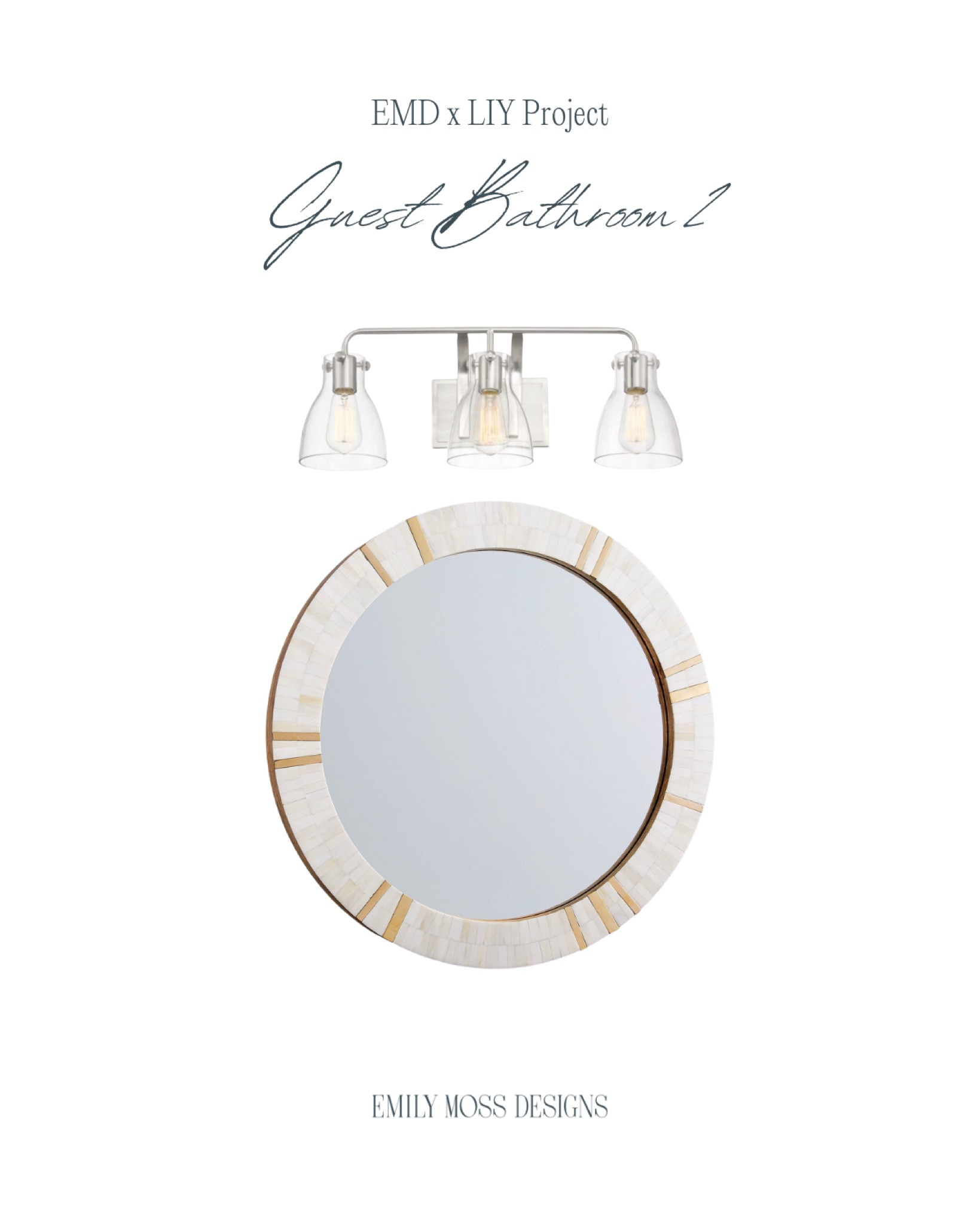 EMDxLIY Project: Guest Bathroom 2 Lighting & Mirror 🪞💡

#LTKhome
