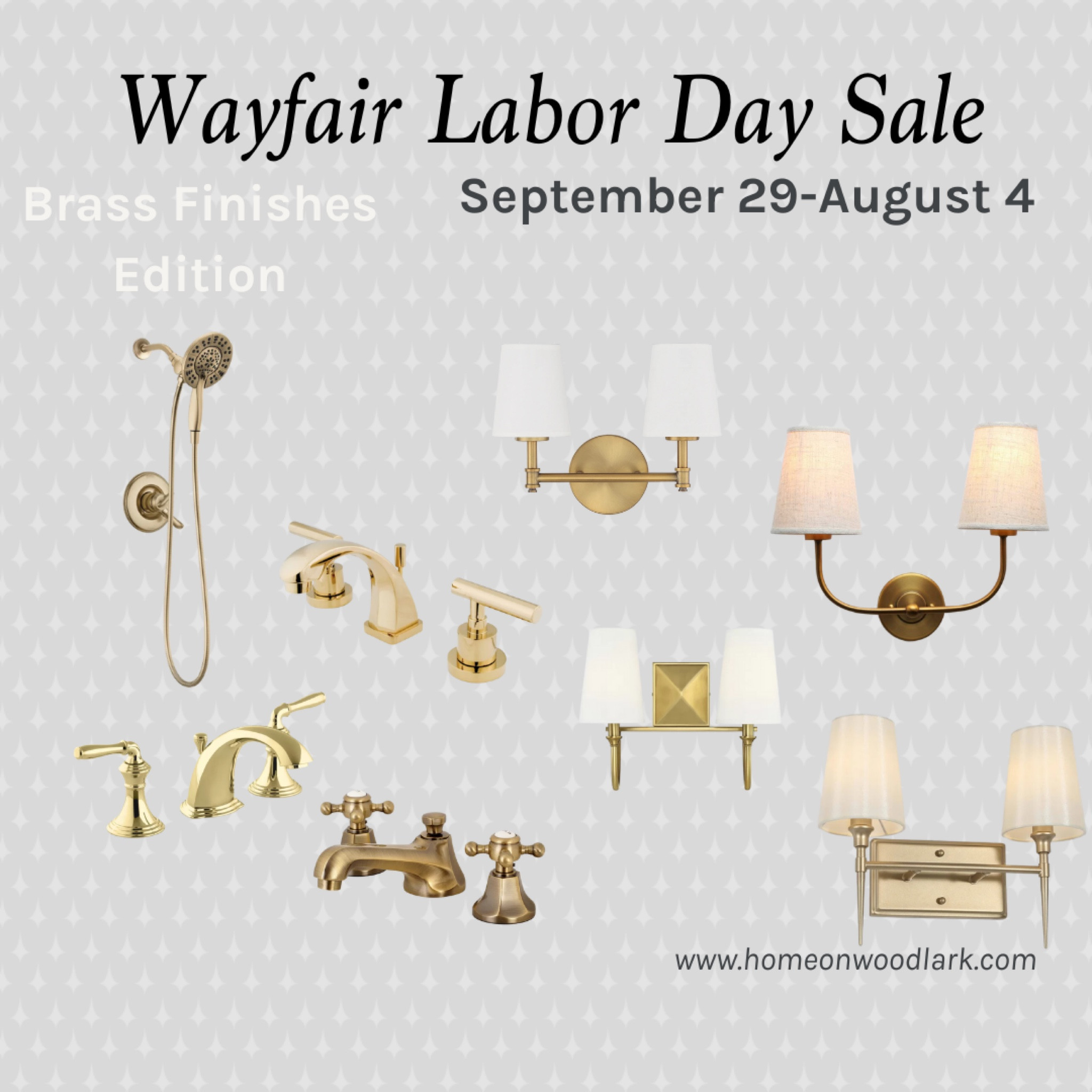 I have many brass finishes in my home from Wayfair.  Check out faucets, shower heads and sconces on sale during Wayfair’s Labor Day sale.  

#LTKhome #LTKSale