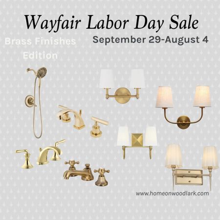 I have many brass finishes in my home from Wayfair.  Check out faucets, shower heads and sconces on sale during Wayfair’s Labor Day sale.  

#LTKhome #LTKSale