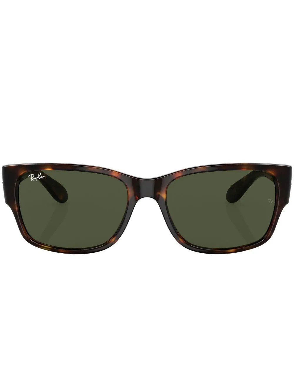 Ray-Ban tortoiseshell-effect rectangle-frame sunglasses - Green | Farfetch Global