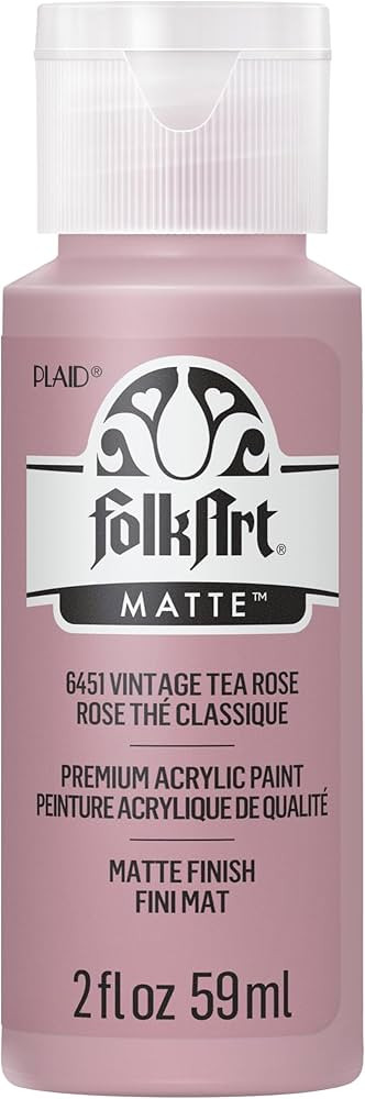 FolkArt Acrylic Paint in Assorted Colors (2 oz), , Vintage Tea Rose | Amazon (US)