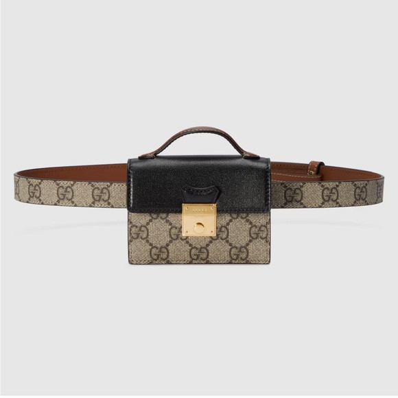 NEW Gucci GG Supreme Mini Padlock Belt Bag | Poshmark