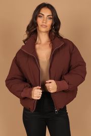 Edric Puffer Jacket - Chocolate Brown | Petal & Pup (US)