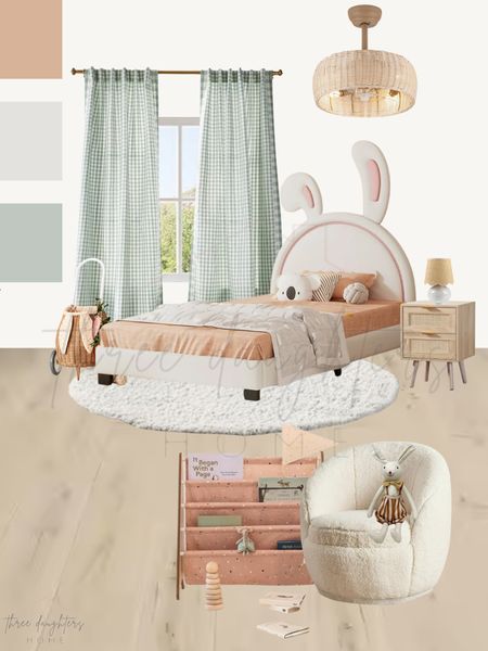 Sweetest bunny room for some bunny special 🐰


toddler room, bunny room, bunny nursery, gender neutral, neutral bedroom, neutral nursery, bunny bed, kids chair, mini bookshelf, luggy, boho, scallop lamp, gingham curtains

#LTKhome #LTKkids #LTKbaby