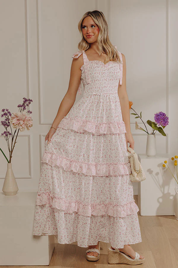 Grace In Bloom Floral Tiered Maxi Dress | Impressions Online Boutique