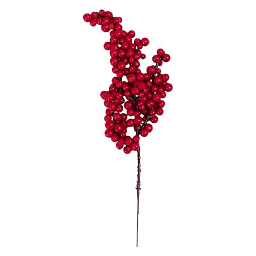 jweemax Christmas Berry Stems Xmas, Holly Tree Picks, Berries Branches Decoration, Flower Arrangement, 22cm | Amazon (US)