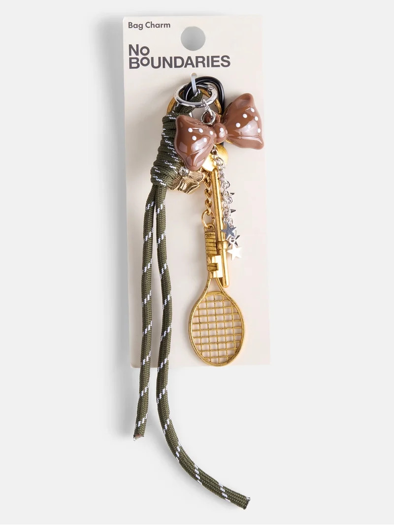 No Boundaries Women's Assorted Bow and Bungee Cord Bag Charms, Brown | Walmart (US)