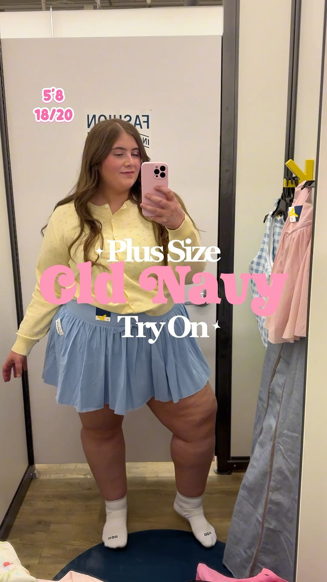 Old Navy has so many great spring arrivals! Absolutely loving all the colors and patterns for spring, summer, & Easter! 🐣 🩷💜💛
Pink skirt : XXL
Blue skirt: 2X
Green Cardigan: XXL
Yellow cardigan: 2x
Pink Shorts: 2X
Pink Top: XXL
Purple Shorts: 3X
Purple Top: XXL
Shift Dress: 2X
White Dress: XXL
Checkered Workout Set: 2X
Ruffle Top: XXL
Striped Crew Neck is Aerie and I’m wearing an XXL. Jeans are American Eagle in an 18! 🩵

#LTKPlusSize #LTKSaleAlert #LTKMidsize