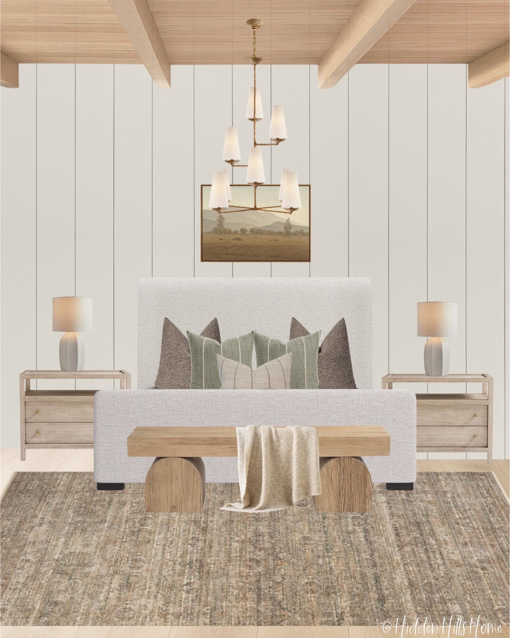 Cozy neutral bedroom decor ideas! Master bedroom mood board, home decor inspiration, bedding, upholstered bed, nightstands, bedroom rug, bedroom design #bedroom

#LTKHome #LTKSaleAlert #LTKSeasonal