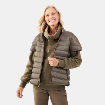 Short Sleeve Quilted Down Puffer Vest | Martha