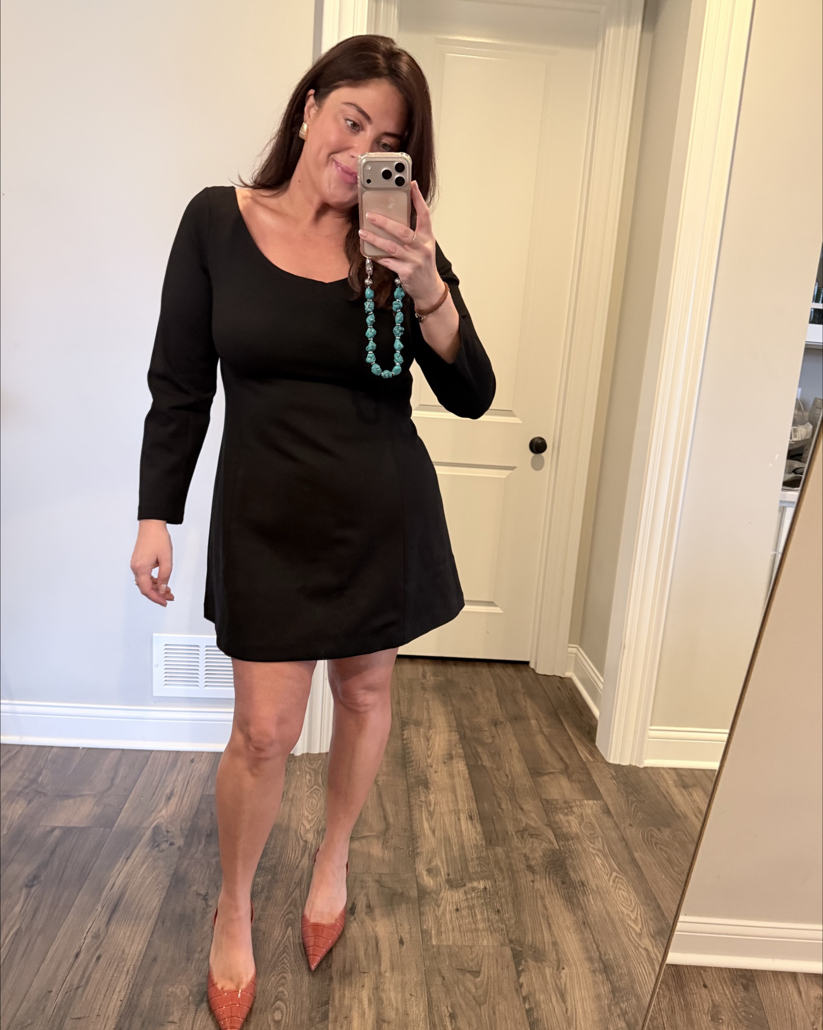 New Spanx try on. Love this dress for everything - weddings, funerals, holiday parties, date nights. Easy to wear, wear a regular bra, slight a line that looks great on everyone, thick ponte material. The red is so cute. Air Essentials track suit is better than all of the imitators. Grab while they’re 30% off!  #LTKFALL 

#LTKCyberWeek #LTKSaleAlert #LTKOver40