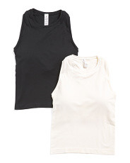 2pk Seamless High Neck Racerback Tanks With Inner Bra | Clothing | Marshalls | Marshalls