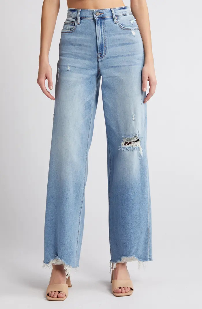 HIDDEN JEANS Logan High Waist Wide Leg Dad Jeans | Nordstrom | Nordstrom