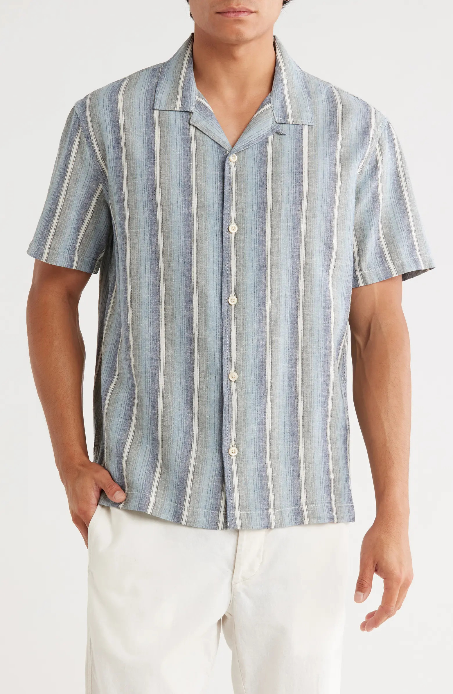 Linen & Cotton Camp Shirt | Nordstrom