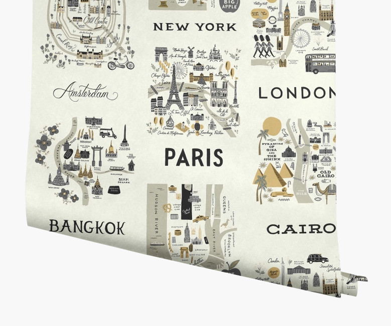 City Maps Wallpaper | Rifle Paper Co.