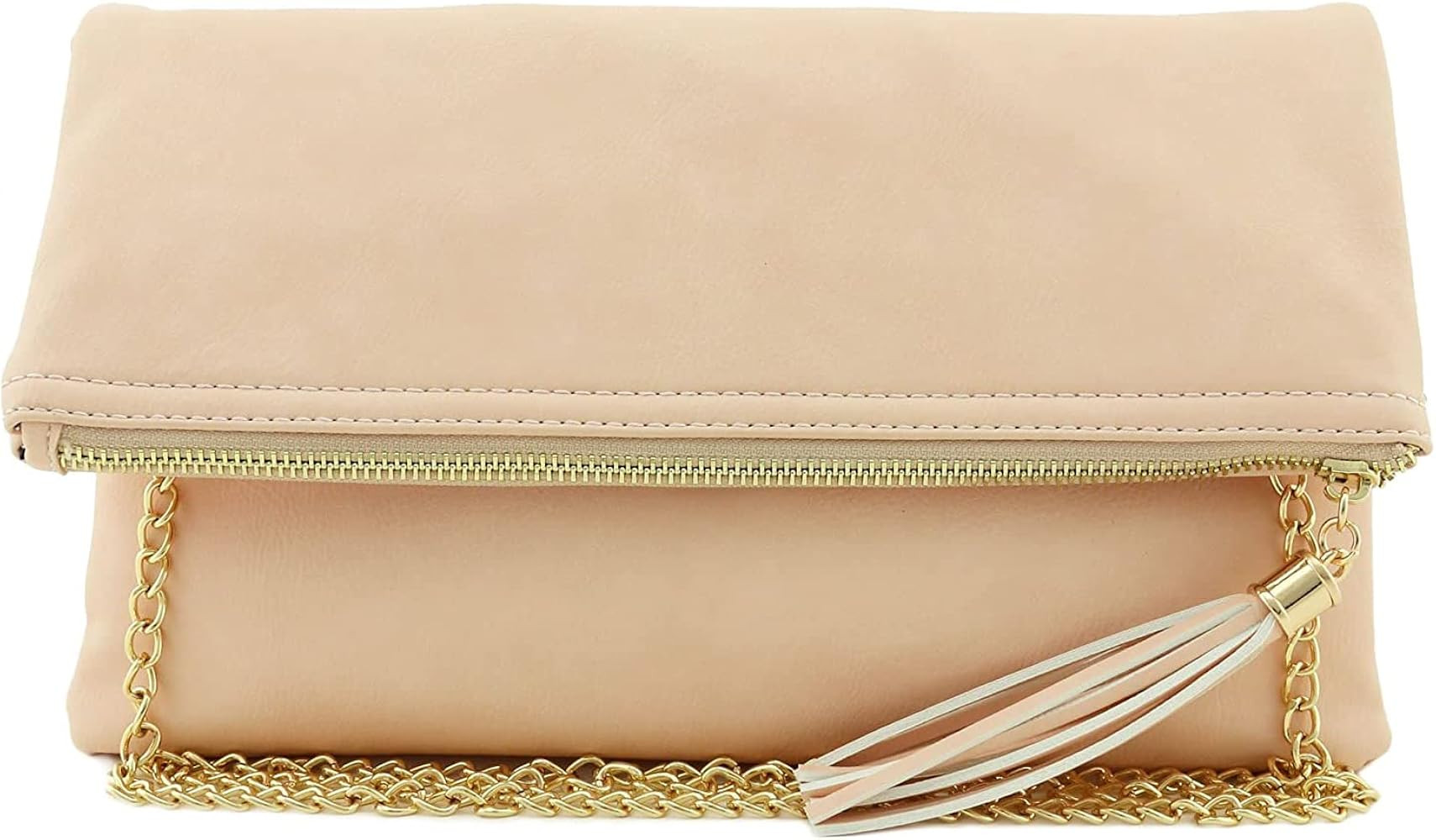 Solene Envelope Clutch Bags for Women Foldover Crossbody Tassel Wallet with Chain Strap, Elegant ... | Amazon (US)