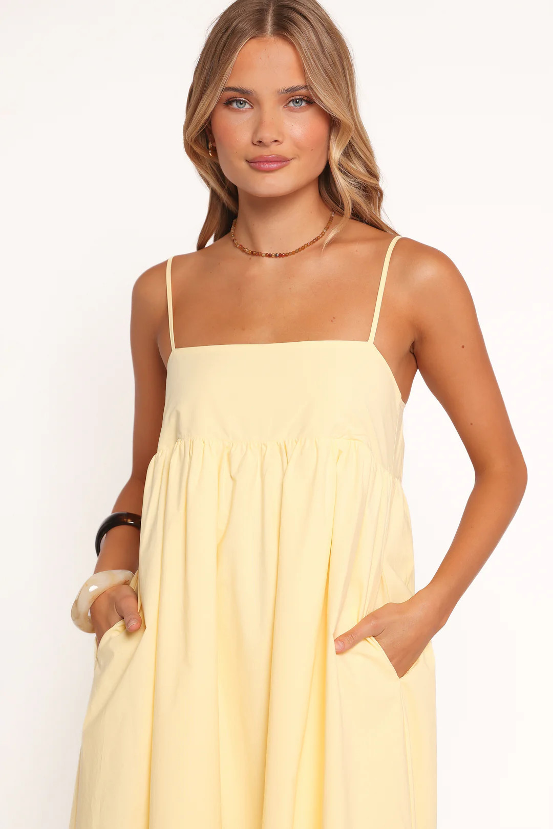 Miuccia Maxi Dress - Butter Yellow | Petal & Pup (US)