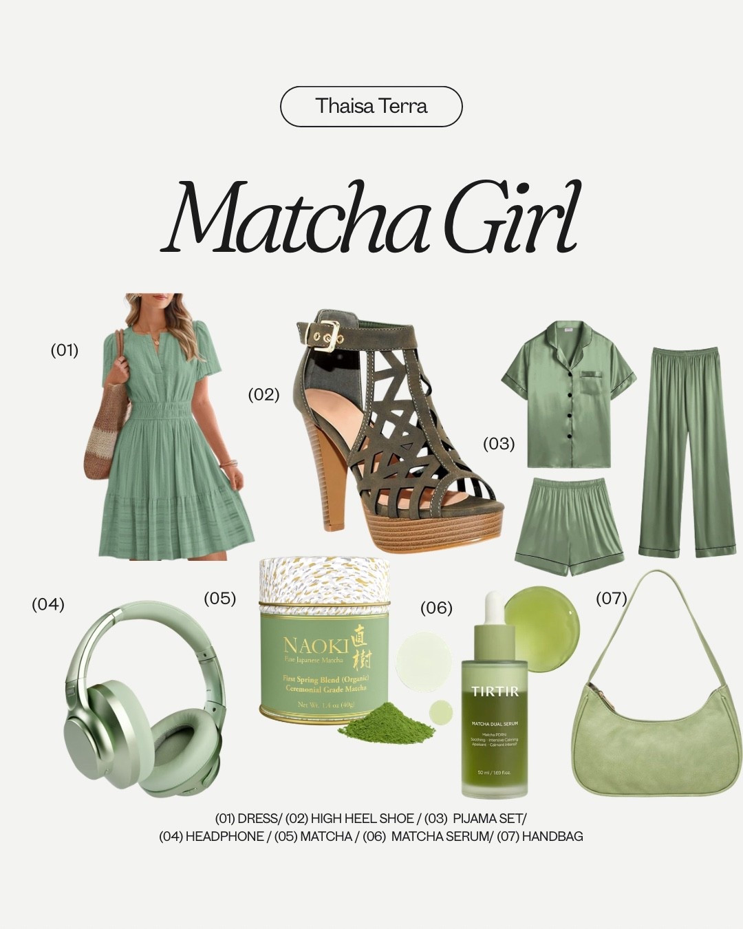 Feeling fresh and fancy in green! Here are some of my top picks: a cute dress, high heels, pajamas, headphones, matcha powder, and a matcha serum.

#LTKmomlife #LTKselfcare #LTKMothersDay