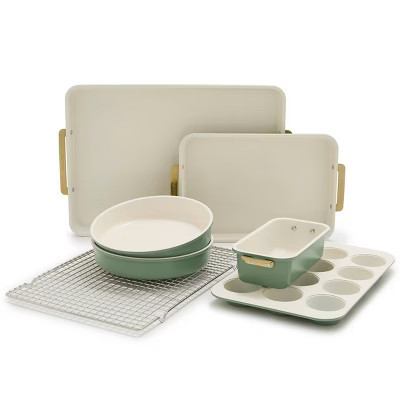 GreenPan 7pc Reserve Bakeware Set Sage | Target