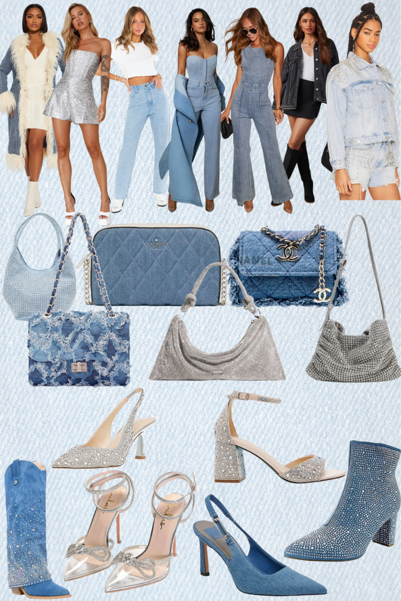 Diamonds & Denim bachelorette outfit inspo! 

#LTKHoliday #LTKSeasonal #LTKParties