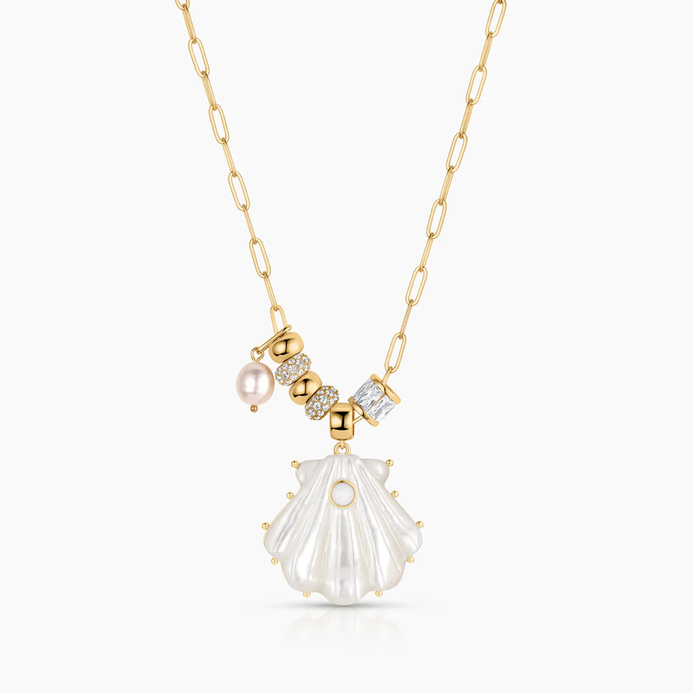 Marea Soirée Mother Of Pearl Shell Necklace | Thatch