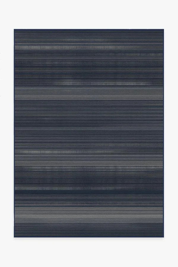 Linear Striped Navy Rug | Ruggable
