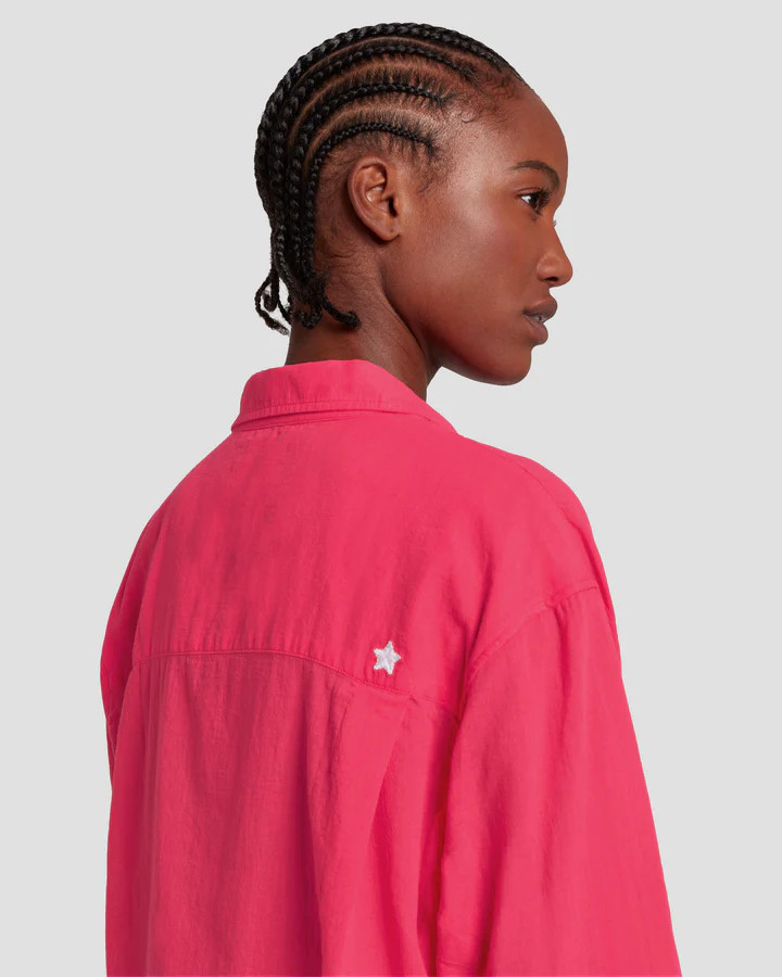 Classic Button Up Shirt in Geranium | 7 For All Mankind