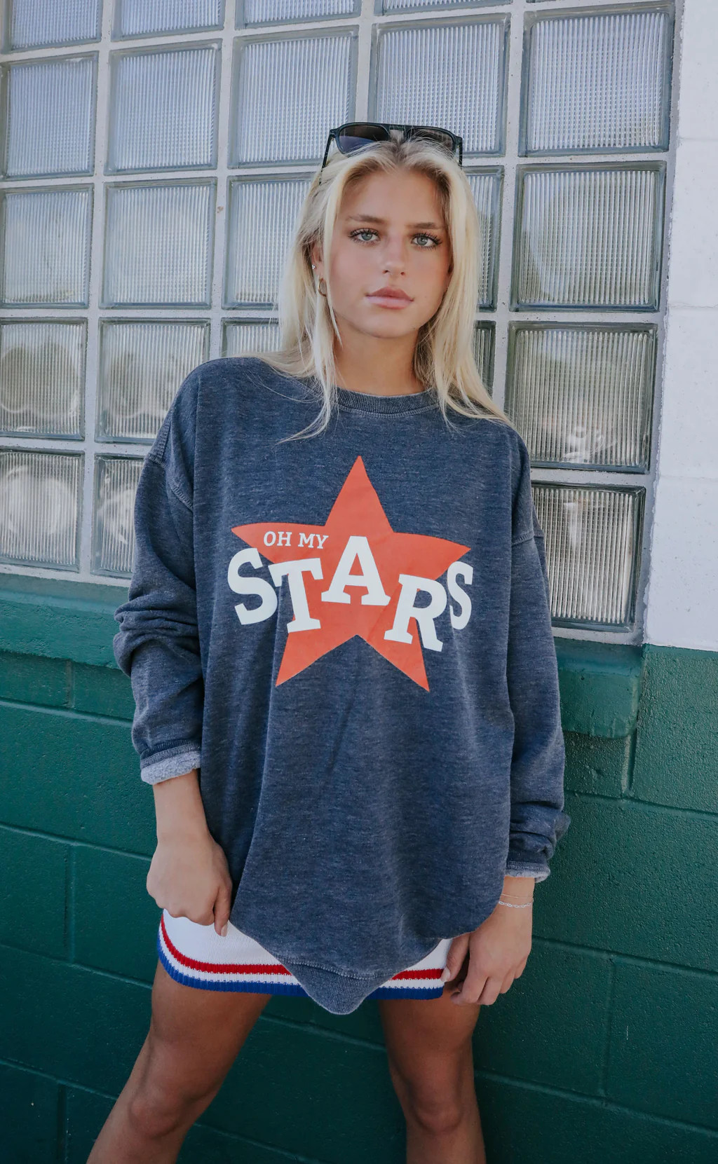 charlie southern: oh my stars campus crew sweatshirt | RIFFRAFF
