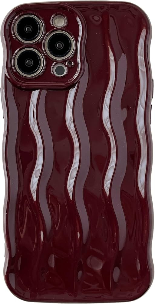 Caseative for iPhone 13 Pro Max Case,Water Ripple Pattern Curly Wave Frame Soft Compatible with i... | Amazon (US)