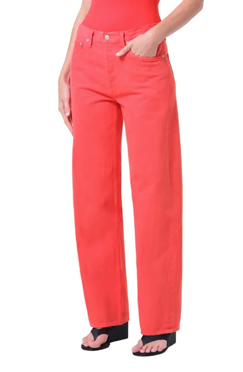 AGOLDE Arc Loose Wide Leg Jeans in Carnival at Nordstrom, Size 26 | Nordstrom