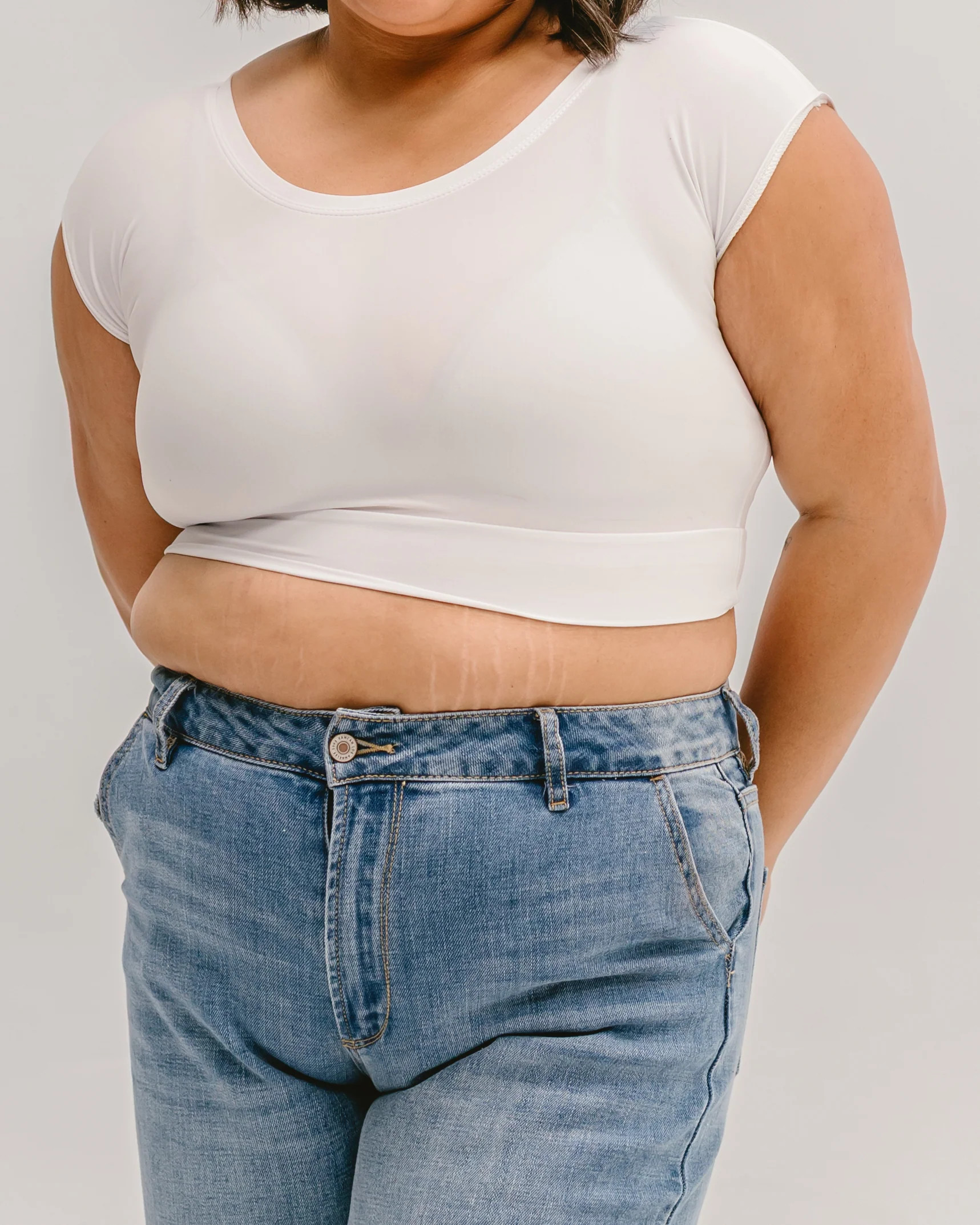 Elegant Basic Cap Sleeve Halftee | Half Tee