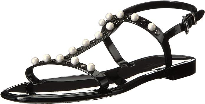 L.K. Bennett Women's Freja-Jelly with Pearls Sandal | Amazon (US)