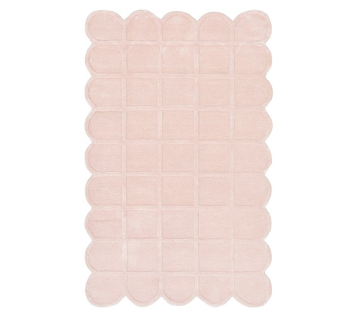 Custom Selena Scallop Rug , 5x8 , Ivory | Pottery Barn Kids
