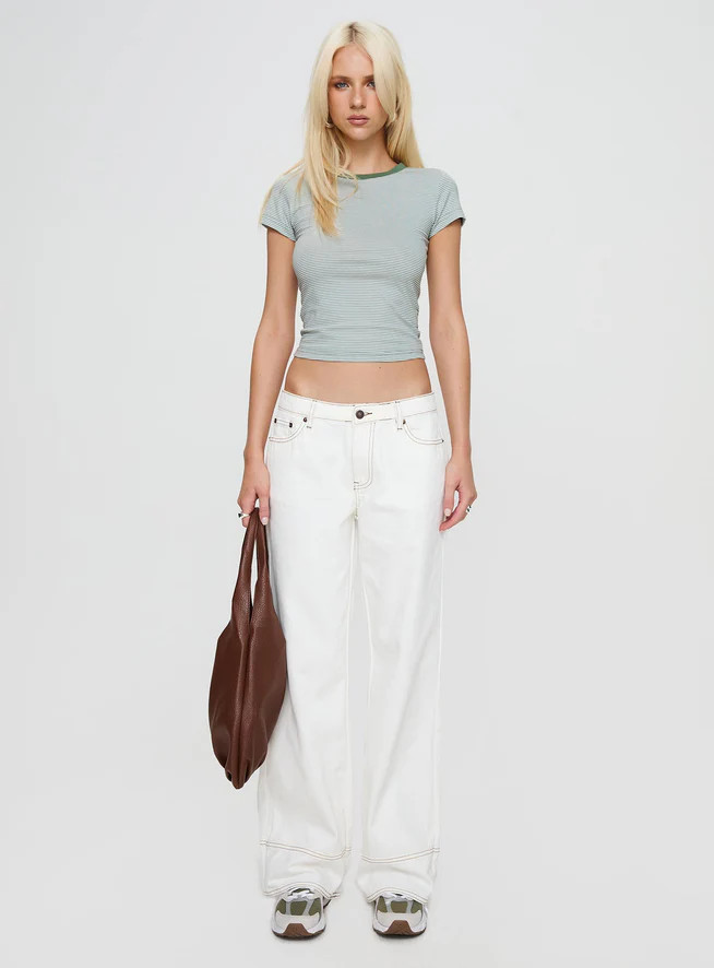 Lex Top Green Stripe | Princess Polly US