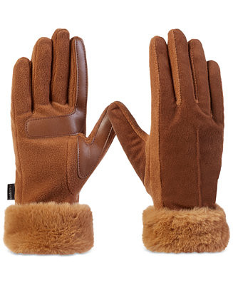 Women's Mya smartDRI® Faux-Fur Cuff Gloves | Macy's