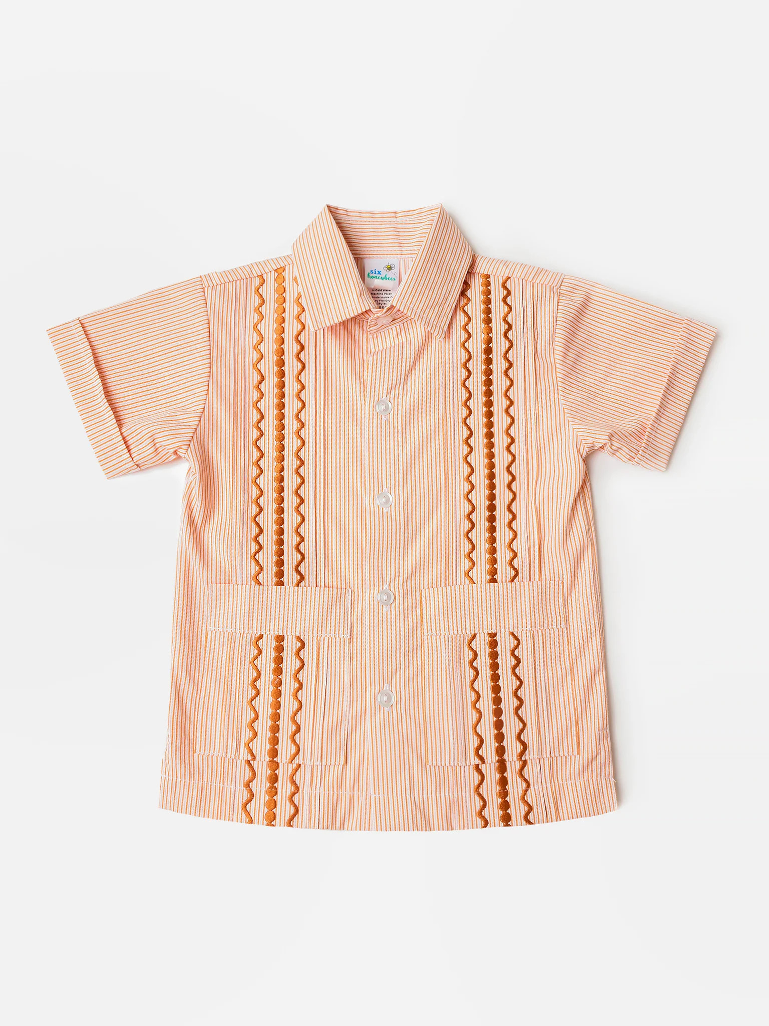 SIX HONEYBEES
                      
                     Boys' Guayabera Shirt | Saint Bernard
