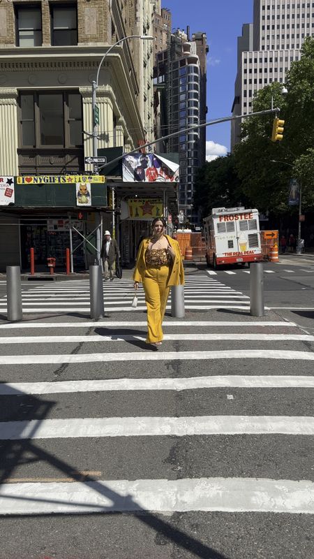 Yellow suit from Sezane too is also from Sezane also has matching pants

#LTKMidsize #LTKWorkwear #LTKStyleTip