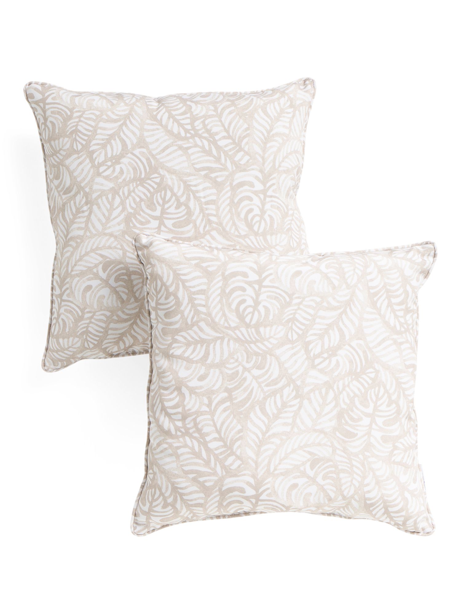 18x18 2pk Indoor Outdoor Tropical Leaf Pillow Set | Throw Pillows | Marshalls | Marshalls