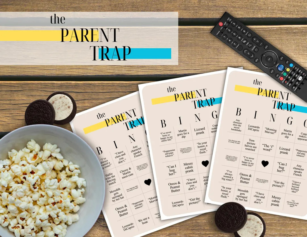 Parent Trap BINGO | Instant PDF & PNG Download | Movie Night | Bachelorette Party Shower | Birthd... | Etsy (US)