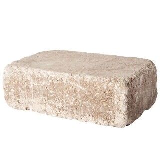 Pavestone RumbleStone Large 3.5 in. x 10.5 in. x 7 in. Cafe Concrete Garden Wall Block (96 Pcs. /... | The Home Depot