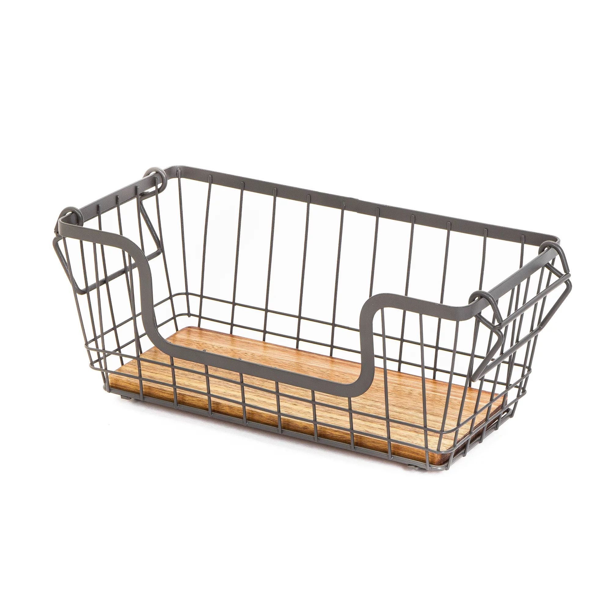 Better Homes & Gardens Metal Medium Kitchen Pantry Organization Basket, 12.63" x 10.63" x 8.5" - ... | Walmart (US)