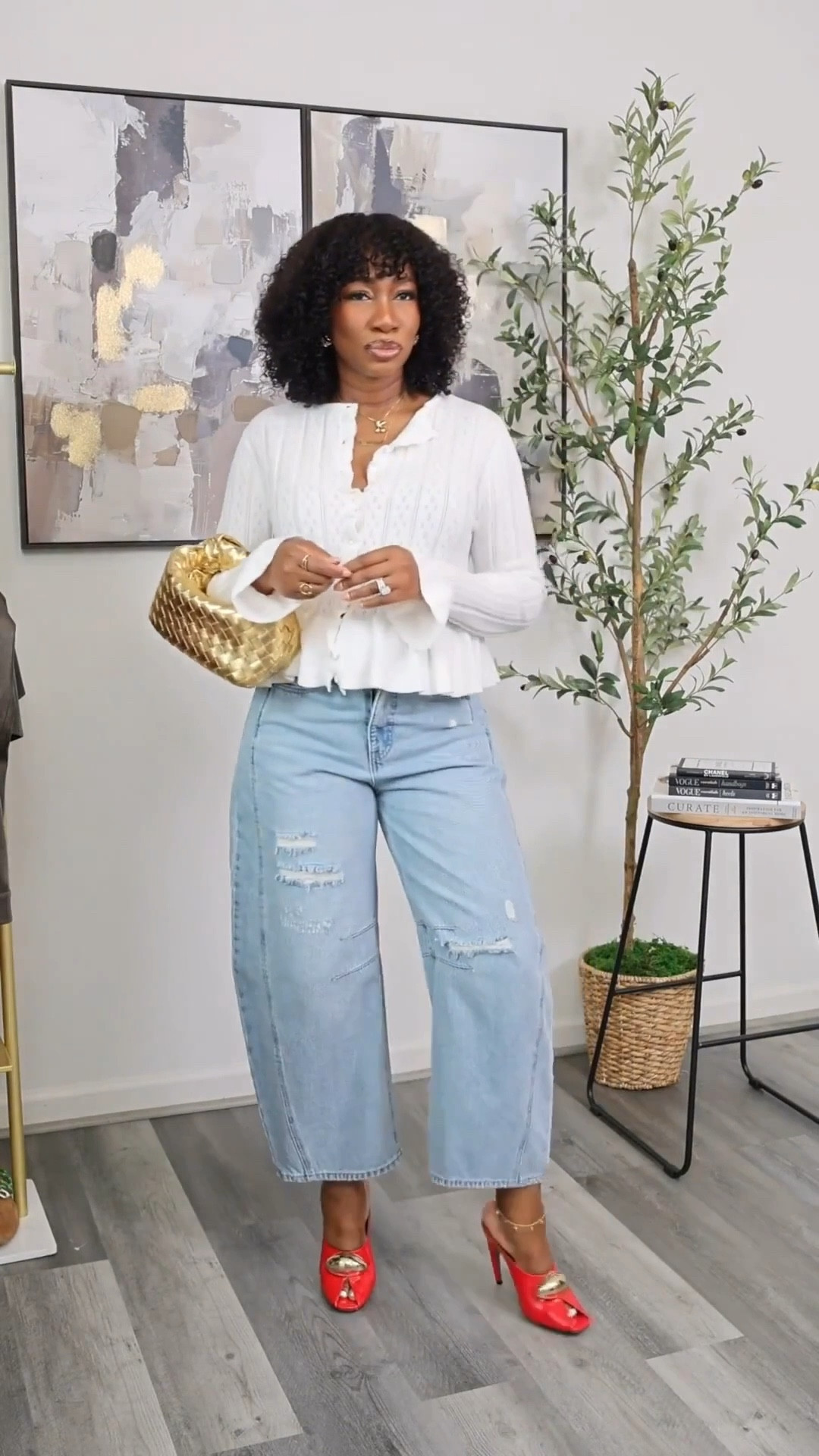 Spring Outfit Idea… This look is perfect for a spring brunch with the girls. This top also comes in 2 other colors. 
Size large top
Size 12 jeans


#LTKootd #LTKSeasonal #LTKBump