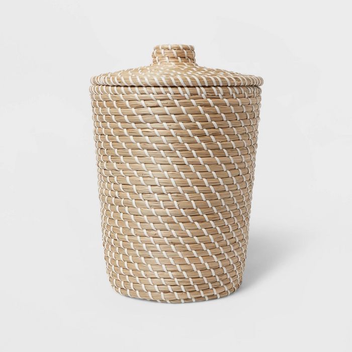 Solid Bathroom Wastebasket Tan - Opalhouse™ | Target