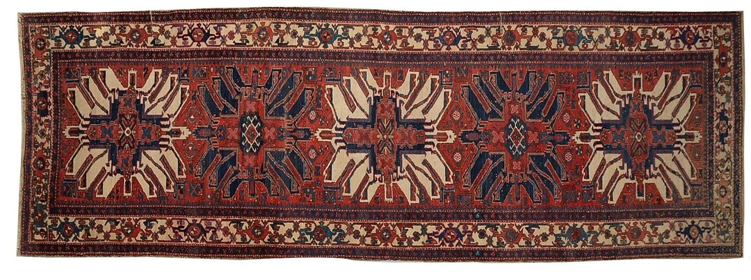 Heriz Rug 14.5 X 5.0 Ft  Distressed Antique Rug Worn to - Etsy | Etsy (US)