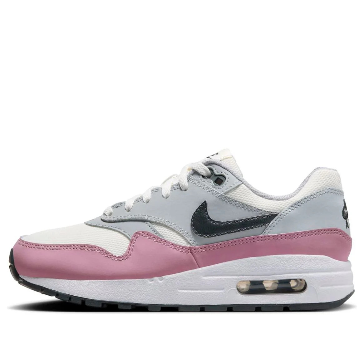 (GS) Nike Air Max 1 'Summit White Grey Pink' DZ3307-115 | KICKS CREW