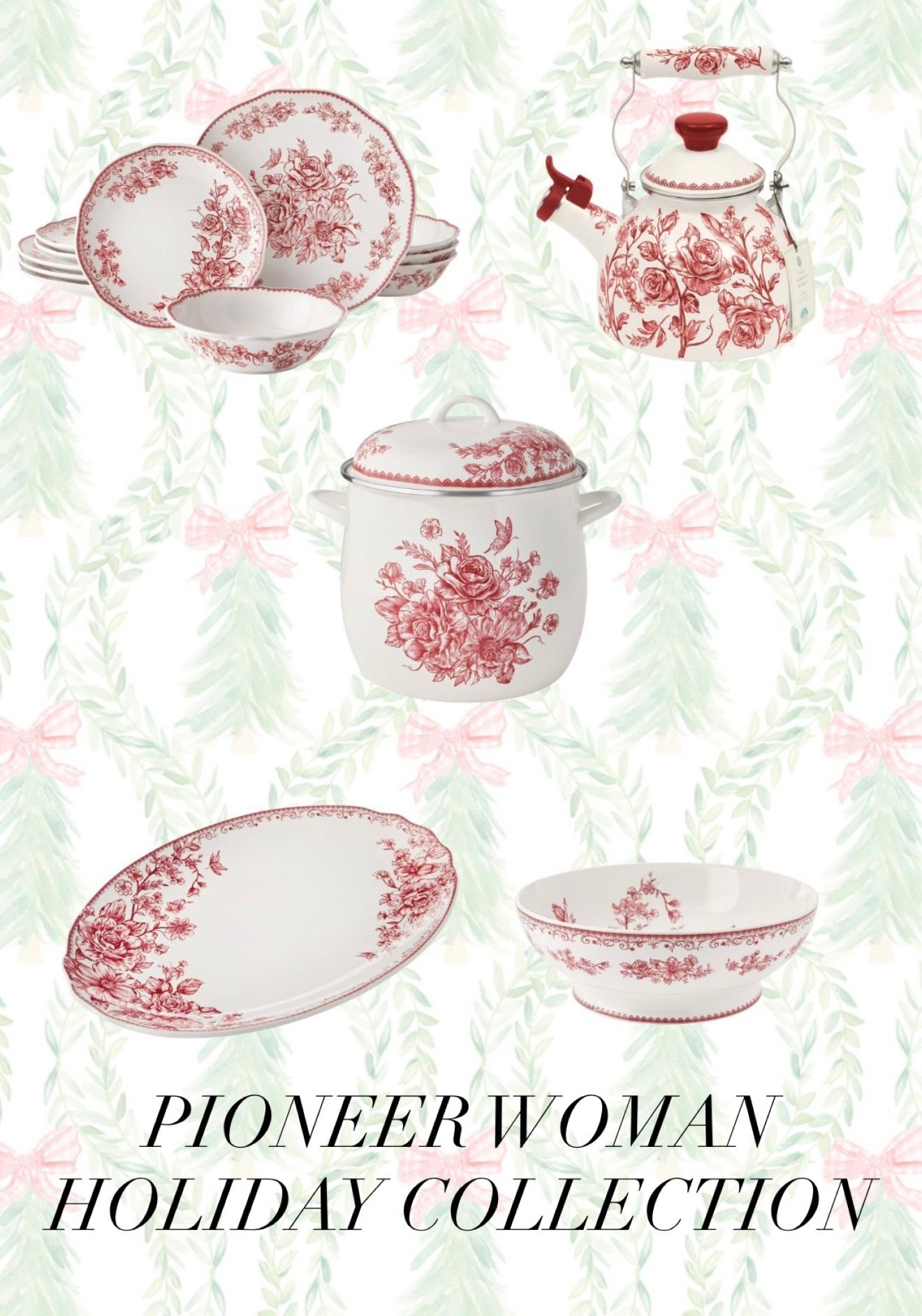 Pioneer woman holiday dinnerware at Walmart!