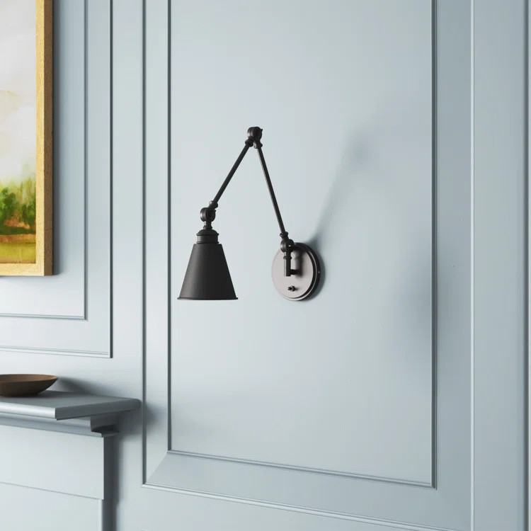 Beckham Single Light Dimmable Swing Arm Sconce | Wayfair North America