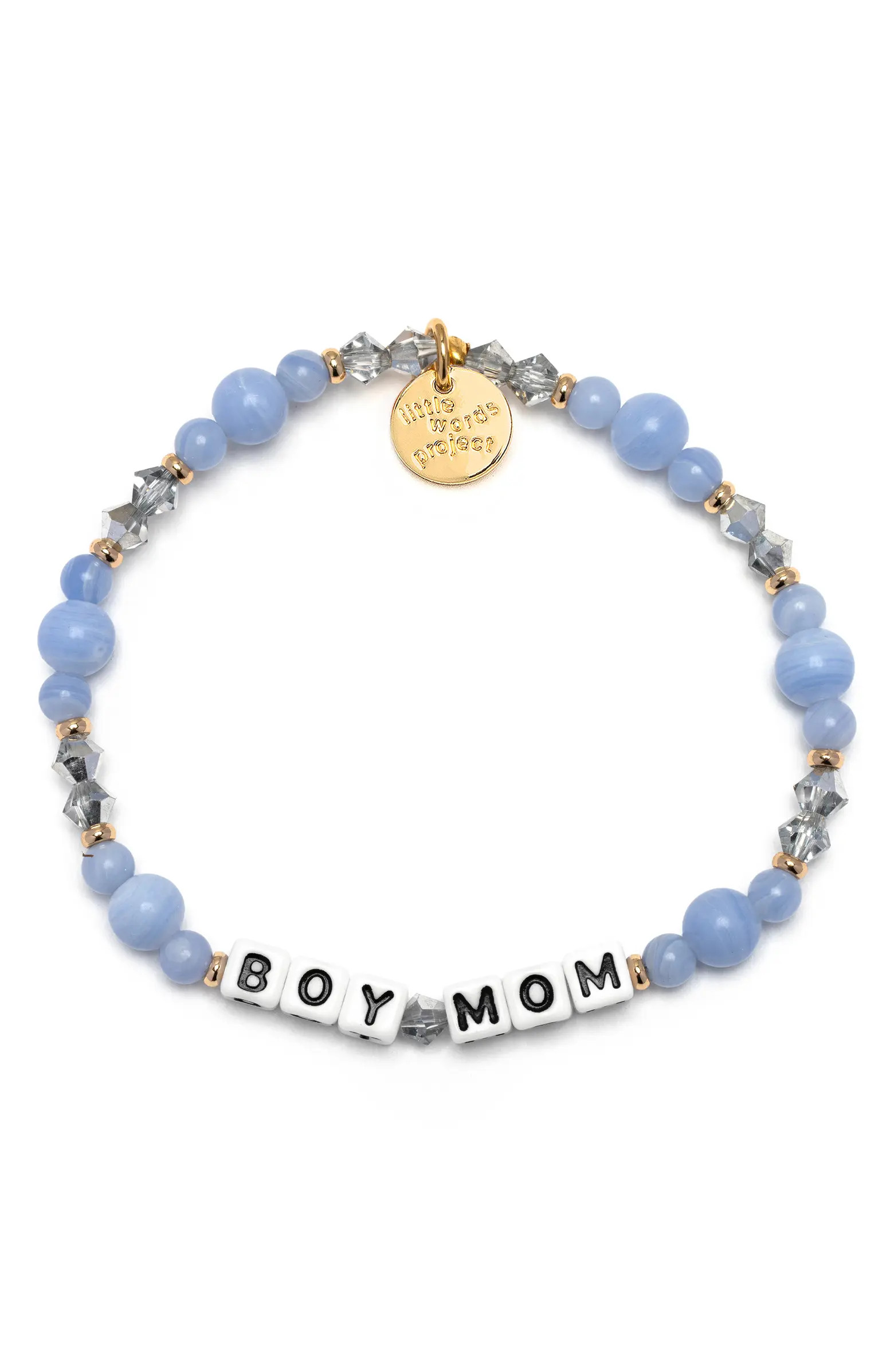 Little Words Project Boy Mom Beaded Stretch Bracelet | Nordstrom | Nordstrom
