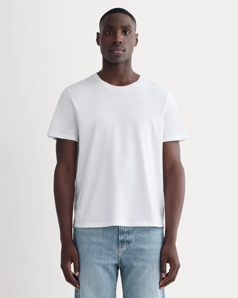 The Essential Organic Crew | White | Everlane