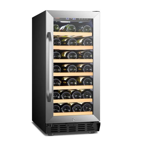 33 Bottle Freestanding Refrigeration Single Zone Wine Refrigerator | Wayfair North America
